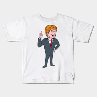 Donald Trump Republican Candidate Cartoon Kids T-Shirt